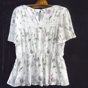 In Loom Blouse(184bobt) preowned has been cleaned sheer
